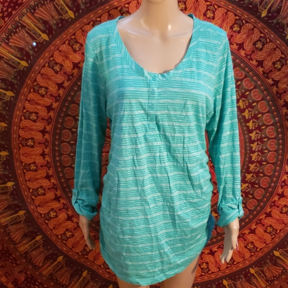 **Host Pick** Liz Lange maternity roll tab Henley XL